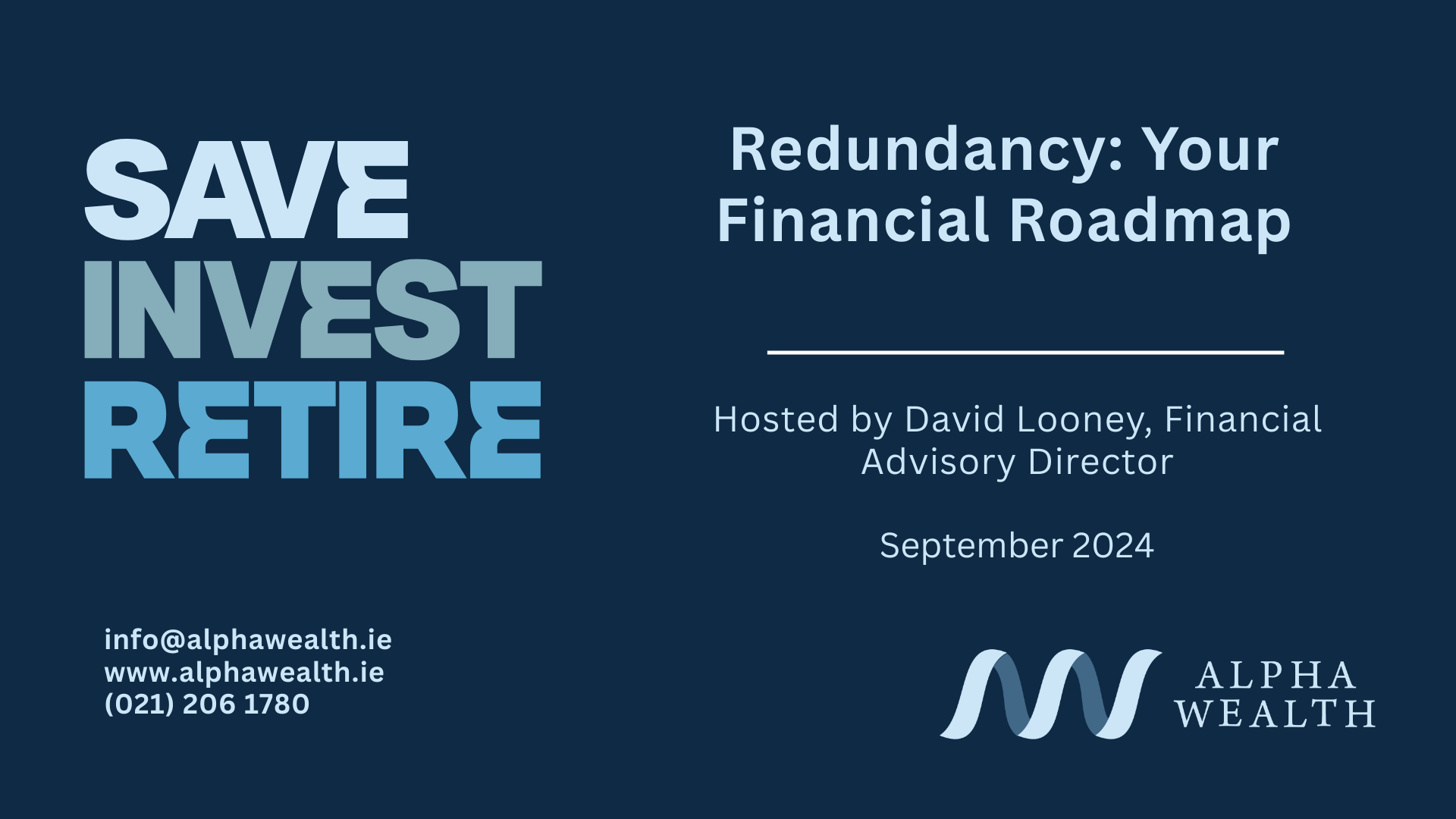 Redundancy: Your Financial Roadmap